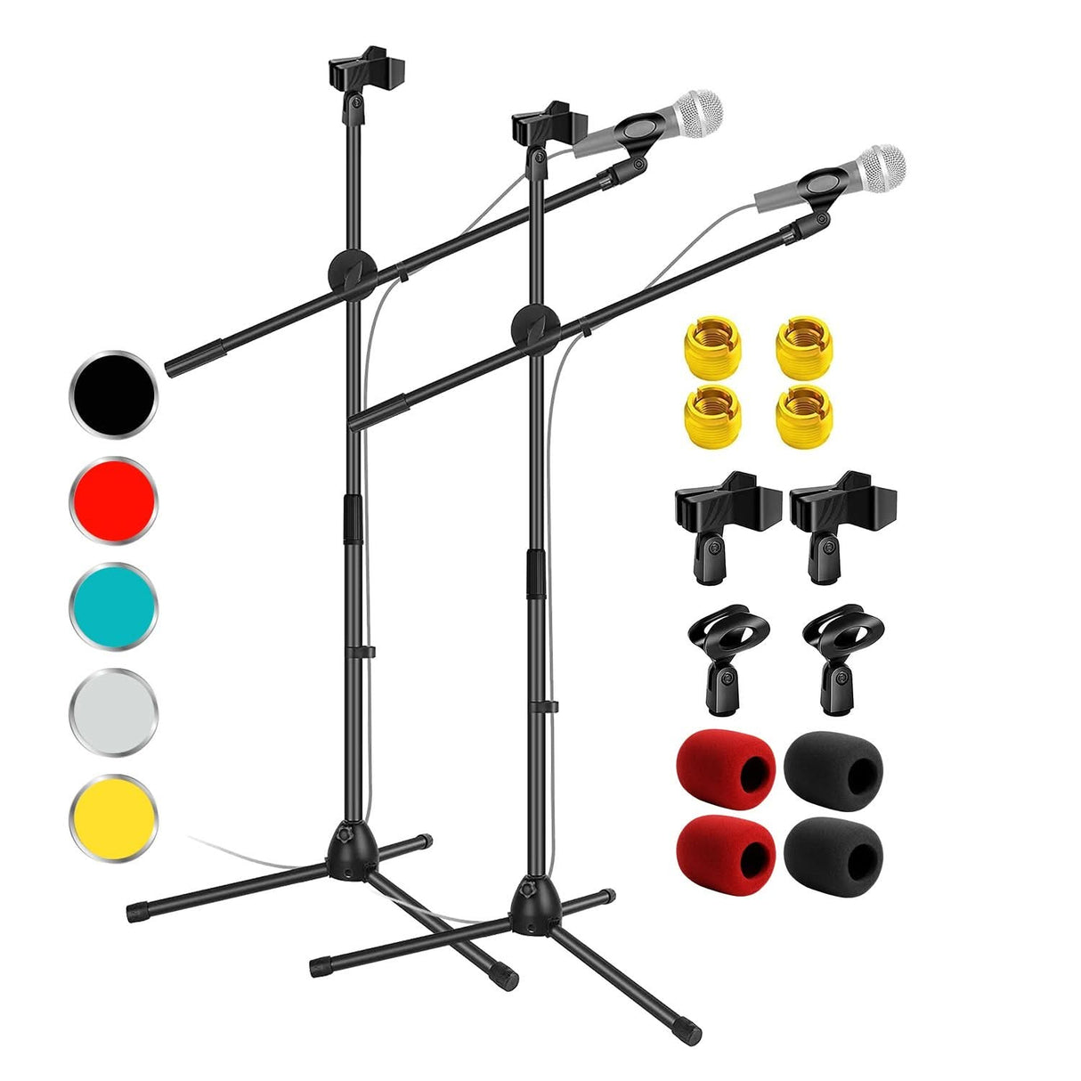 5Core Tripod Mic Stand Adjustable Heavy Duty Floor Holder Microphone Boom Arm