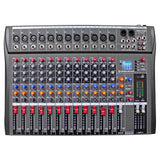 5 Core India Made 12 Channel Compact Studio Mixer with Built-In Effects & USB Interface Digital Mixer for Home Studio Recording, Podcast DJs & more MX 12CH EFF