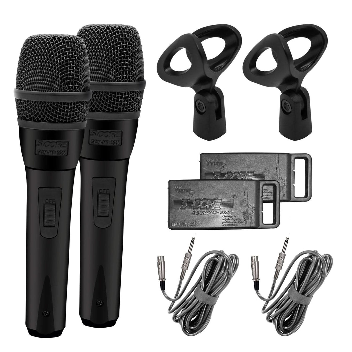 5Core XLR Microphone Dynamic Mic Karaoke Singing Studio Microfono Handheld Mics