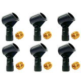 5 Core Microphone Clip Holder 6 Pieces with Screw Adapters 5/8 to 3/8 Inch