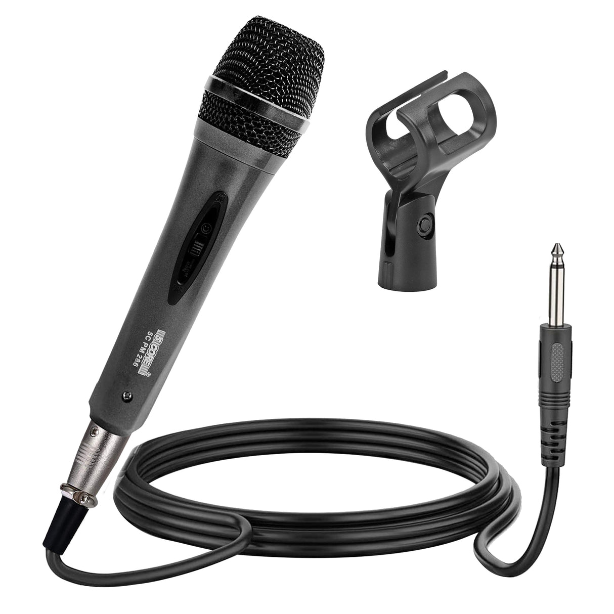 Microphone Pro Microphone Dynamic Mic XLR Audio Cardiod Vocal Karaoke 5Core (Model 286)