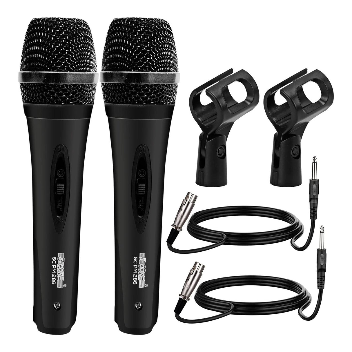 5Core XLR Microphone Dynamic Mic Karaoke Singing Studio Mics Handheld Microfono