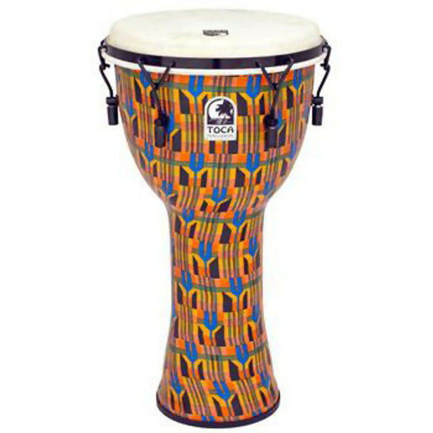 Toca Kente Cloth Mechanically Tuned Djembe, 12"