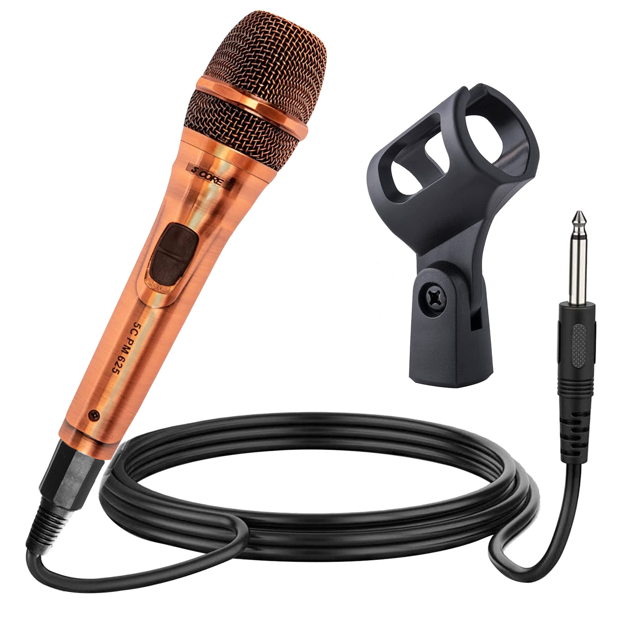 5Core 3 Pieces Dynamic Microphone Cardioid Microphone Unidirectional Handheld Mic XLR Karaoke Microphone Singing PM 625 3PCS