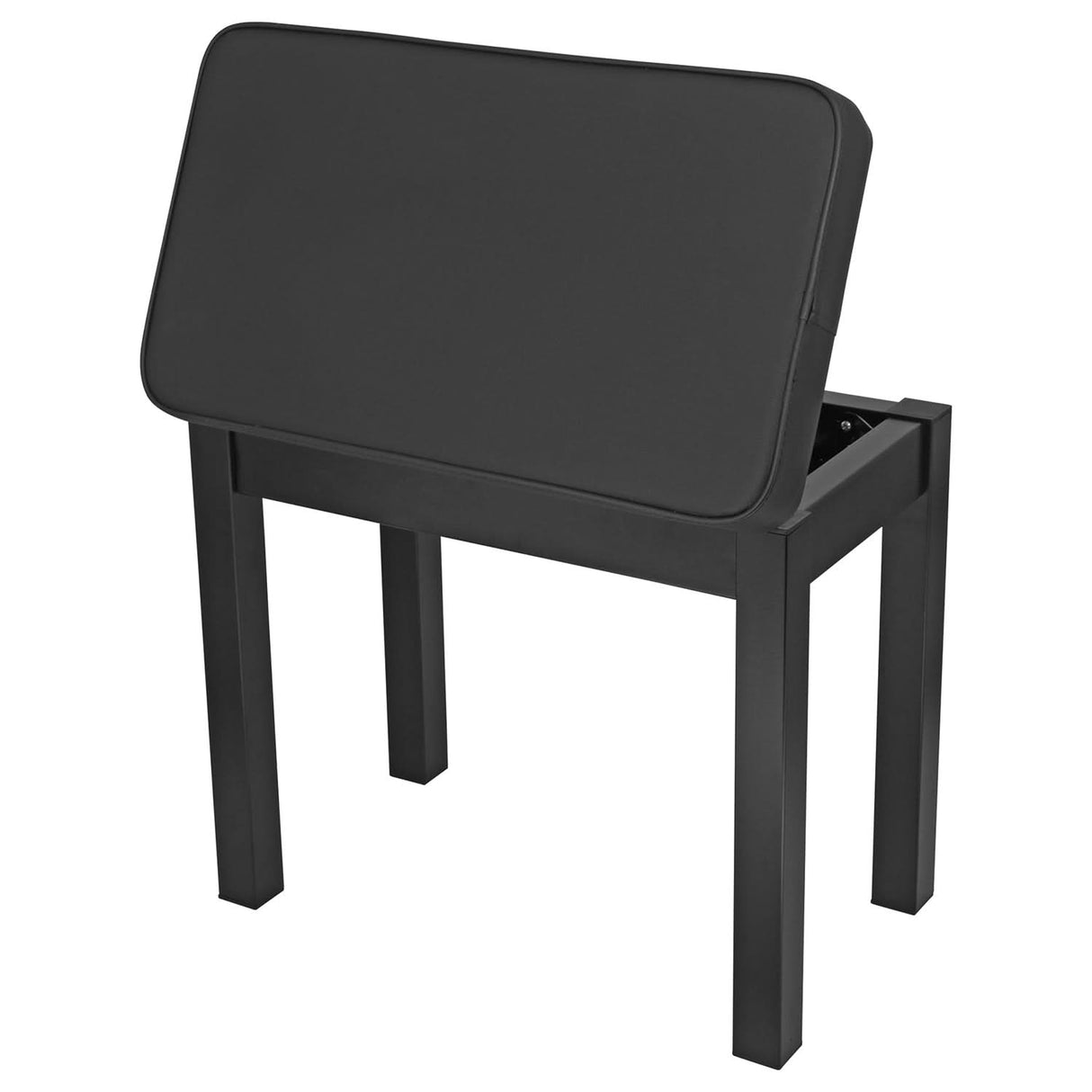 5Core Piano Bench with Storage Compartment Keyboard Stool w Iron Legs Comfortable Waterproof Seat