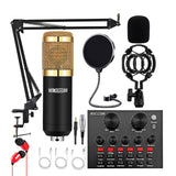 5Core Recording Microphone Podcast Bundle Professional Condenser Cardioid Mic Kit w Boom Arm