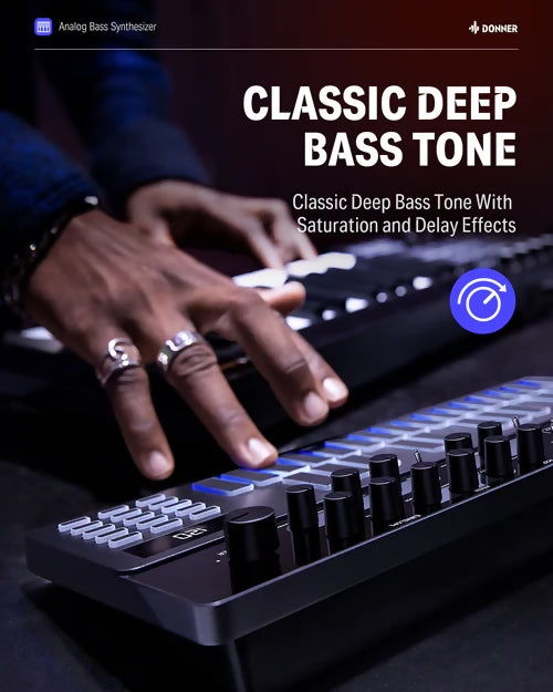 Donner Essential B1 Analog Bass Synthesizer & Sequencer