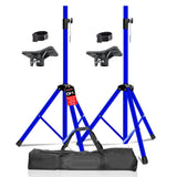 5Core Speaker Stand Tripod Tall Adjustable 72 Inch DJ Pole Mount Studio Monitor Stands BLUE