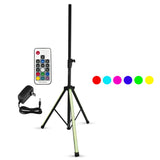 5Core Speaker Stand Tripod w RGB  Lights Adjustable 72 Inch DJ Studio Monitor Stands