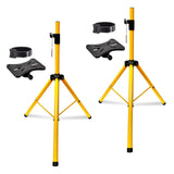 5Core Speaker Stand Tripod Tall Adjustable 72 Inch DJ Studio Monitor Stands Pole Mount BLACK