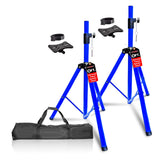 5Core Speaker Stand Tripod Tall Adjustable 72 Inch DJ Pole Mount Studio Monitor Stands BLUE