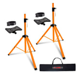 5Core Speaker Stand Tripod Tall Adjustable 72 Inch DJ Pole Mount Studio Monitor Stands Yellow