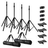 5Core Speaker Stand Tripod Tall Adjustable 72 Inch DJ Pole Mount Studio Monitor Stands Yellow