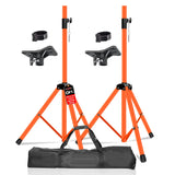 5Core Speaker Stand Tripod Tall Adjustable 72 Inch DJ Pole Mount Studio Monitor Stands ORANGE