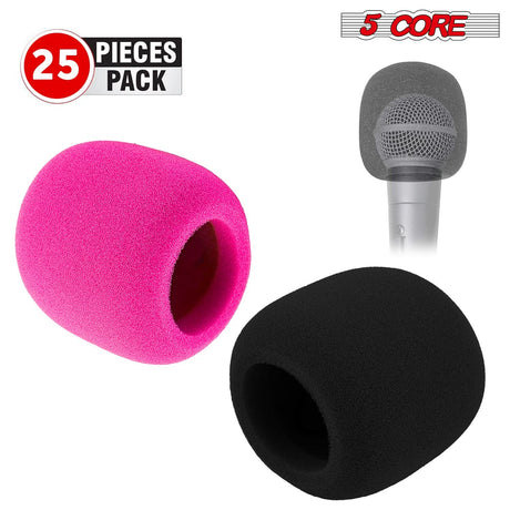 5Core Microphone Cover Soft Foam Mic Windscreen Windproof Sponge for Handheld Mic