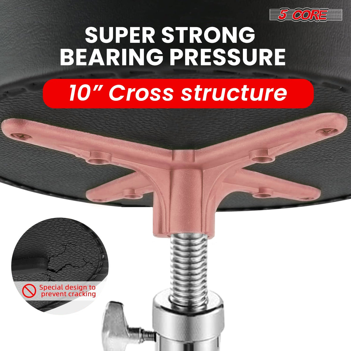 Super strong drum stool with excellent bearing pressure, perfect for drummers needing durability and comfort.