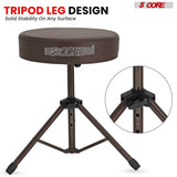 Throne chair featuring a robust tripod leg design for reliable balance and modern style.