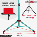 5Core Music Stand For Sheet Music Portable Tripod Adjustable Folding Note Holder