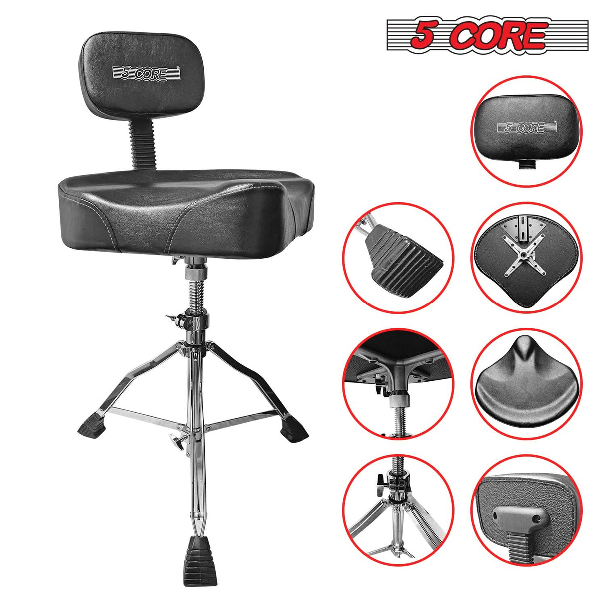 Versatile throne chair with multiple features, including rotation, height adjustment, and firm support.