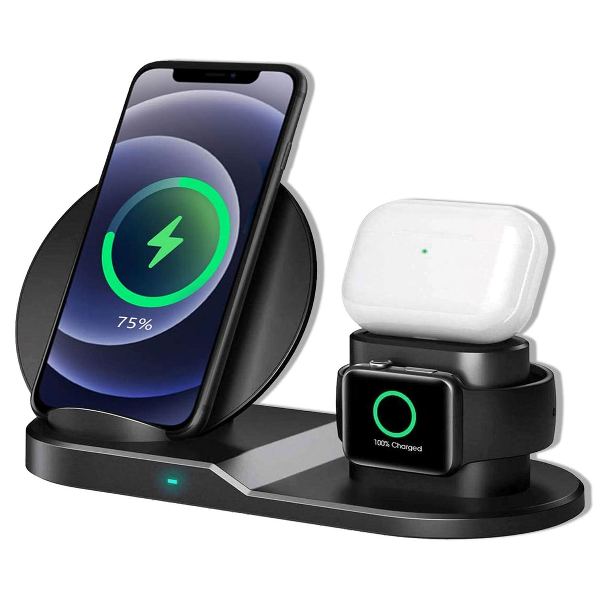 5 Core Wireless Charging Station 10W 3 in 1 Fast Phone Watch Earpod Wireless Charging Stand