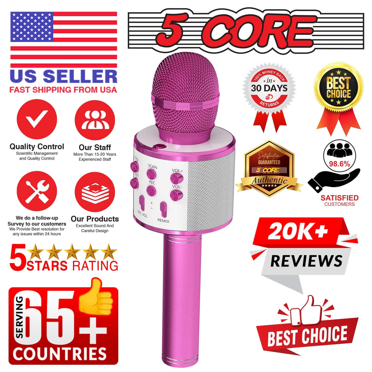 5Core Mic for Portable Karaoke