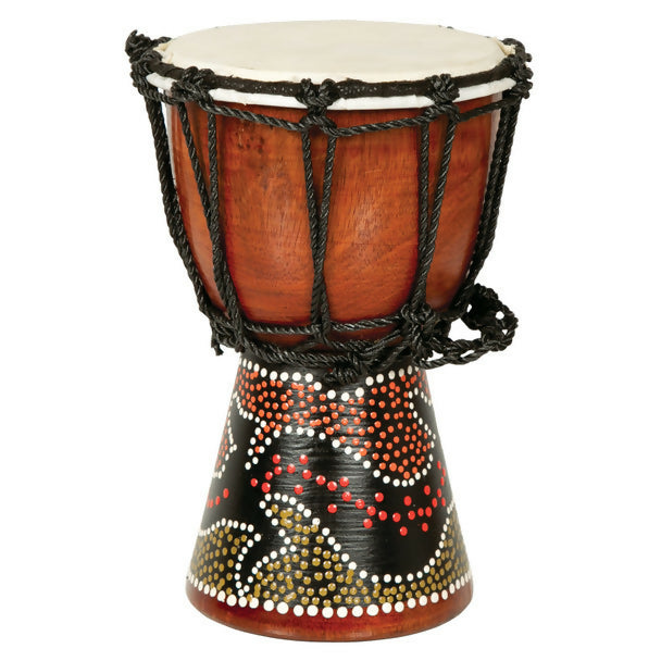 X8 Celtic Labyrinth Backpacker Djembe Drum with FREE Mini Djembe & Tote Bag