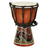 X8 Celtic Labyrinth Backpacker Djembe Drum with FREE Mini Djembe & Tote Bag