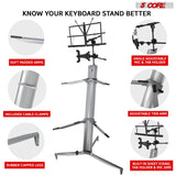 Best keyboard stand with adjustable height, durable frame, and secure design for stable support during performances