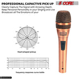 5 Core Mic Karaoke Dynamic Handheld XLR Microphone Professional Vocal Recording Live Stage Singing