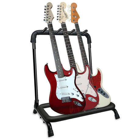 Acoustic guitar stand floor, guitar holder wall mount, and bass guitar stand for neat storage.