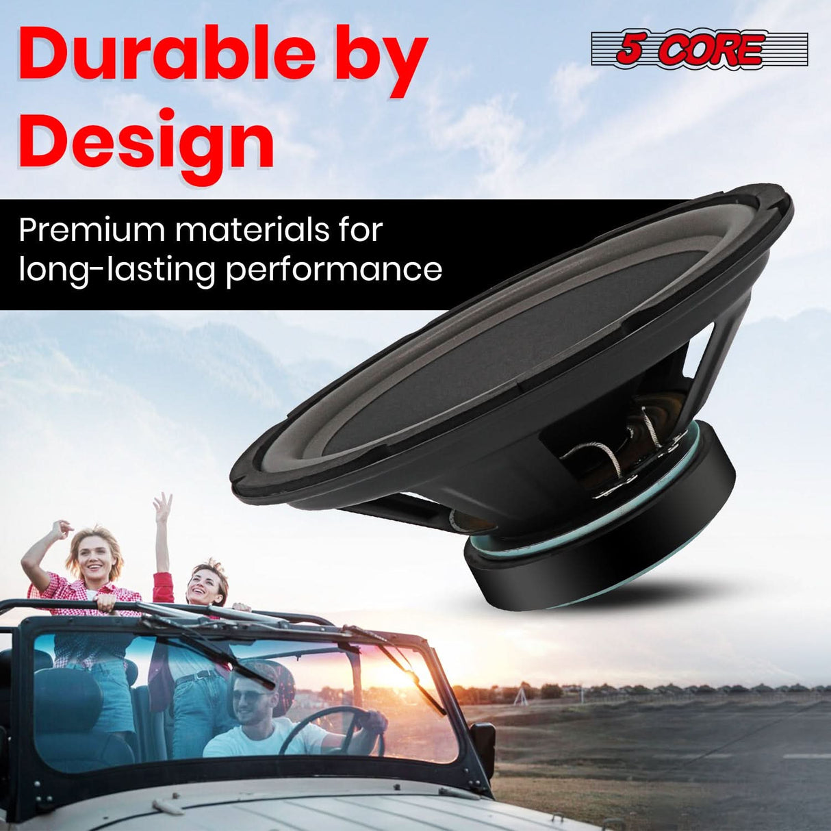 Durable design speaker, built to withstand wear and tear, ensuring long-lasting performance and high-quality sound