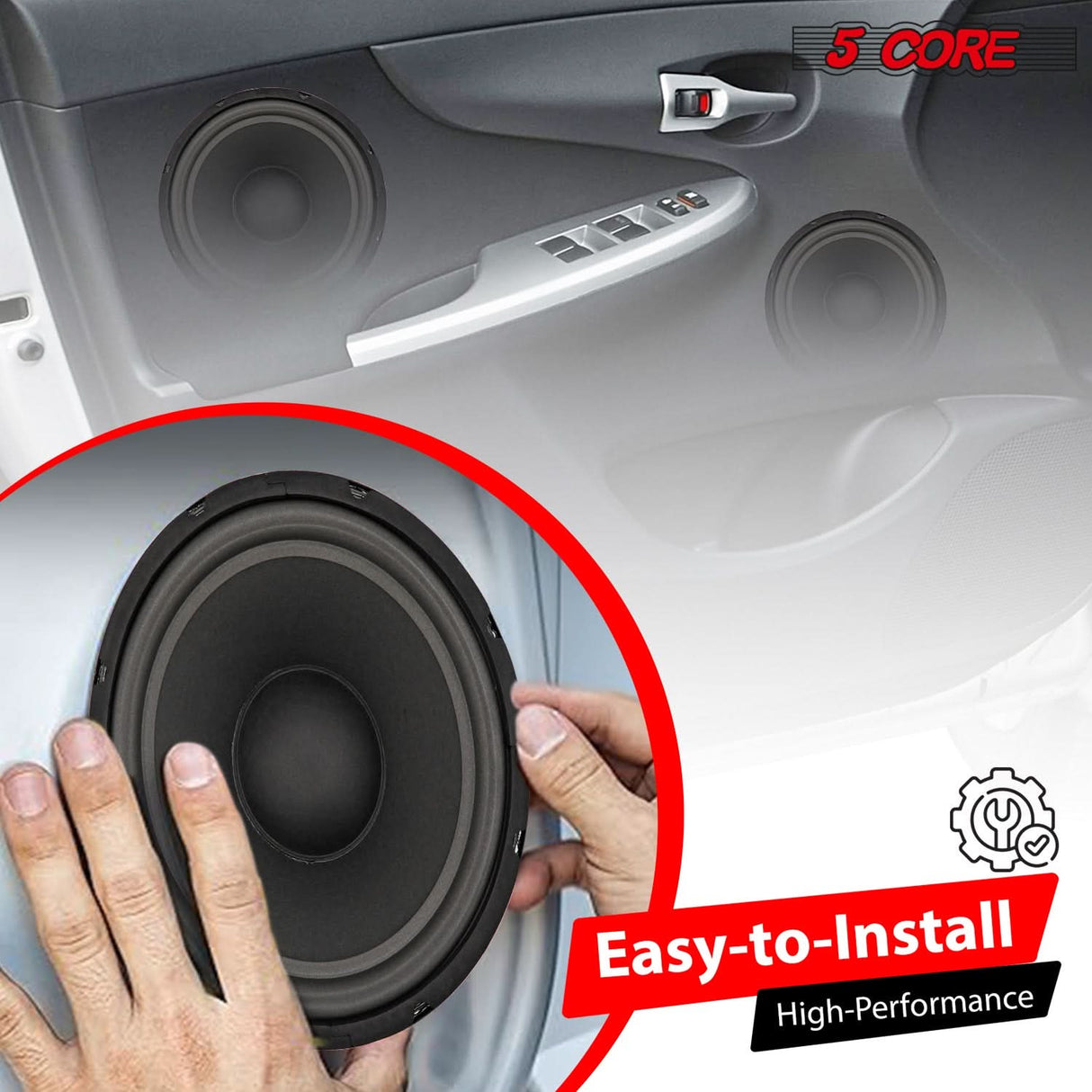 Easy to install speaker, designed for quick setup and seamless integration into your car's audio system for improved sound