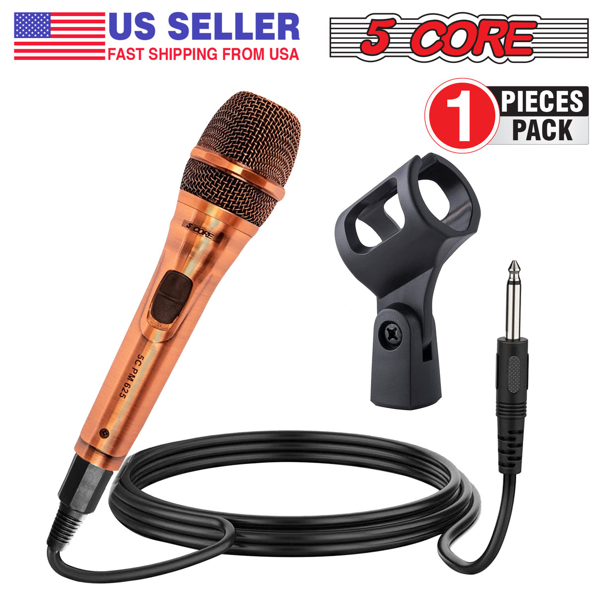 5 Core 3 Stukke Dinamiese Mikrofoon Kardioïde Mikrofoon Eenrigting Handheld Mic XLR Karaoke Mikrofoon Sing PM 625 3PCS