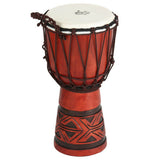 X8 Celtic Labyrinth Backpacker Djembe Drum with FREE Mini Djembe & Tote Bag