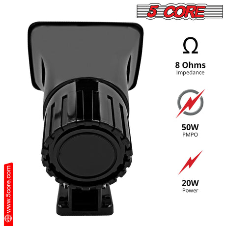 5 Core Indoor Outdoor PA Horn Speaker 6 x 4 Inch Loud PA System 8 Ohm 50W Loud Siren Audio 1/2/4/8 Pc