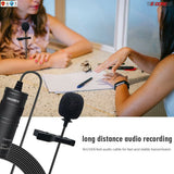 5Core Lavalier Microphone Clip On Professional Grade 3.5mm Lapel Mic Omnidirectional Lav Mic