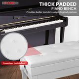 Stool with thick padding for enhanced comfort during long sessions, ideal for musicians and performers