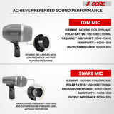 The condenser tom mic has accurate audio capturing abilities