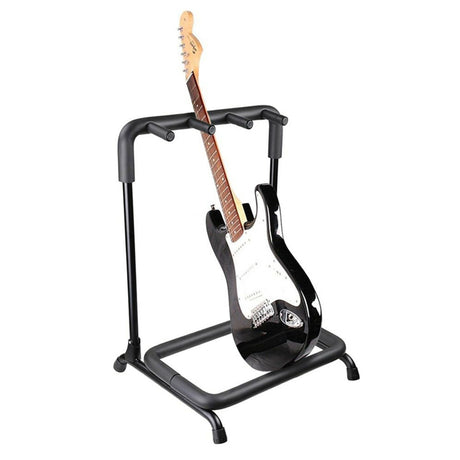 Multi guitar stand and guitar rack for multiple guitars, great for music studio accessories.