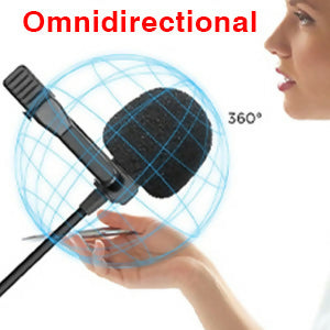 5 Core Lavalier Microphone Clip On Professional Grade 3.5mm Lapel Mic Omnidirectional Lav Mic