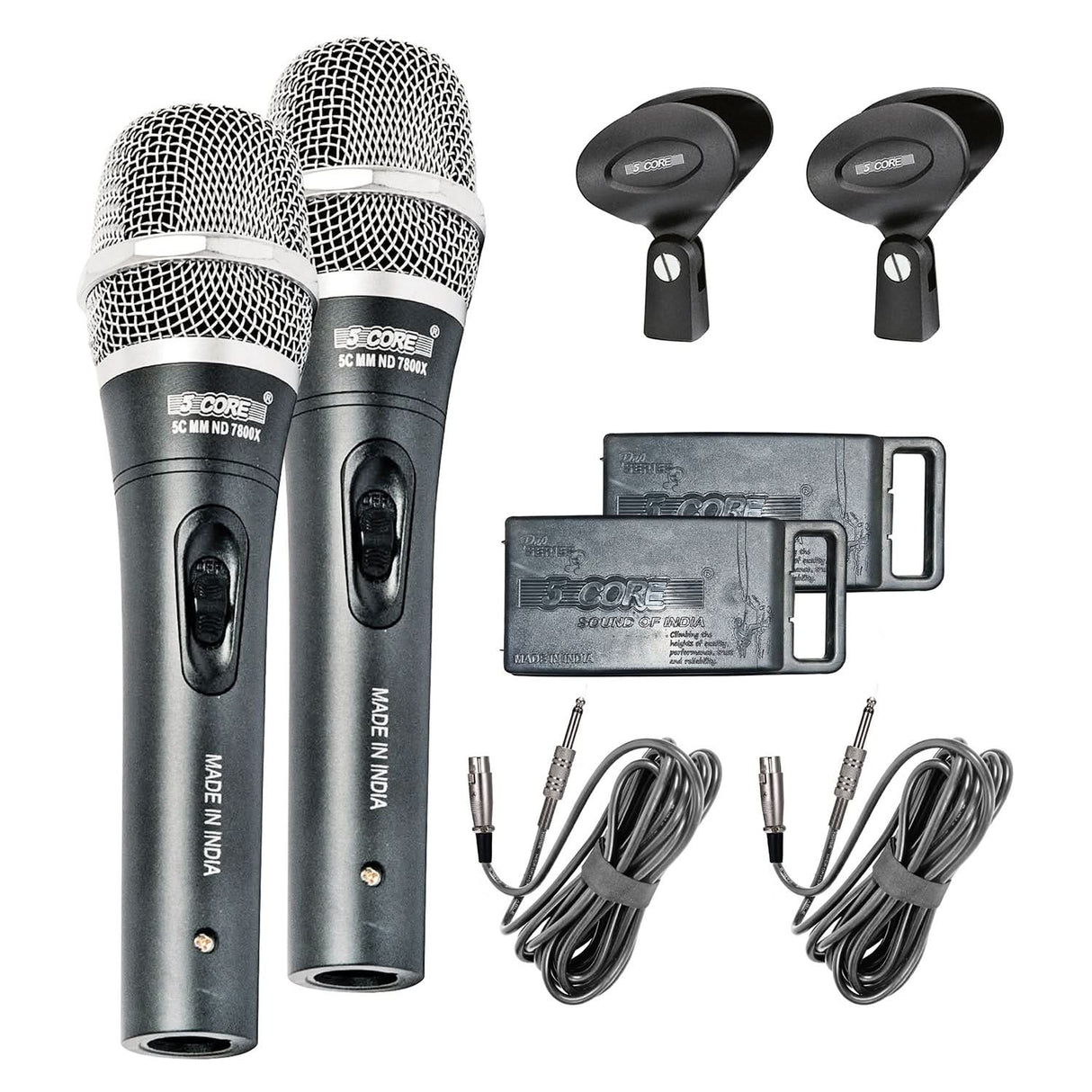 5Core XLR Microphone Dynamic Mic Karaoke Singing Studio Microfono Handheld Mics