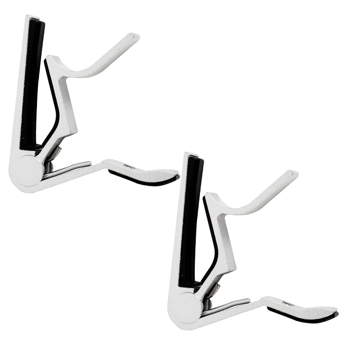 5 Core Guitar Capo White 2 Pack | 6-String Capo for Acoustic and Electric Guitars, Bass, Mandolin, Ukulele- CAPO WH 2 Pcs
