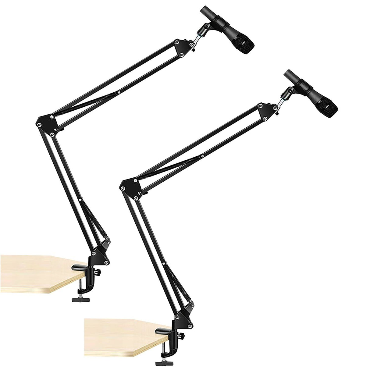 5Core Microphone Boom Arm Desk Mic Stand Adjustable Clamp Suspension Boom Stands BLACK