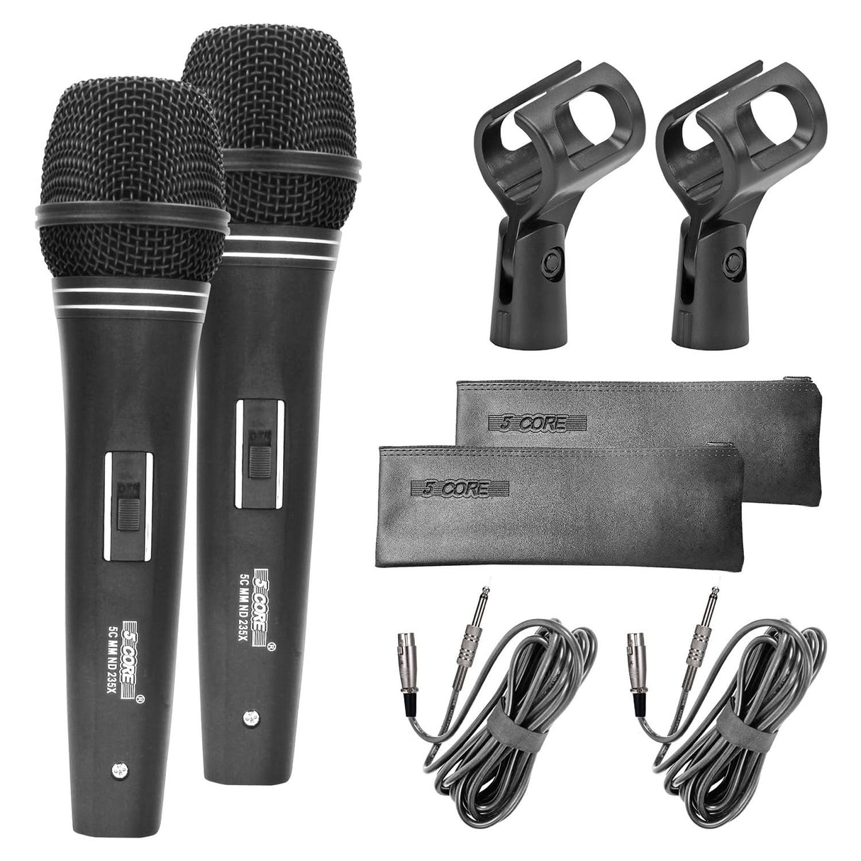 5Core XLR Microphone Dynamic Mic Karaoke Singing Studio Microfono Handheld Mics