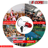 5 Core Megaphone Bullhorn Speaker 60W Bull Horn Rechargeable Cheer Megafono 1200ft Range Loudspeaker