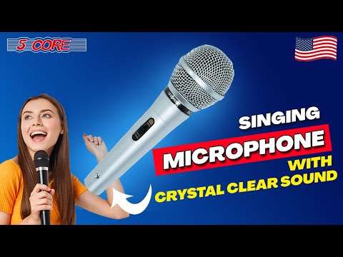 5Core XLR Microphone Dynamic Mic Karaoke Singing Studio Mics Handheld Microfono