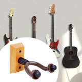 5 Core Guitar Wall Mount Hanger 2Pack U-Shaped Guitar Wall Hanger Hook Stand Wood Base