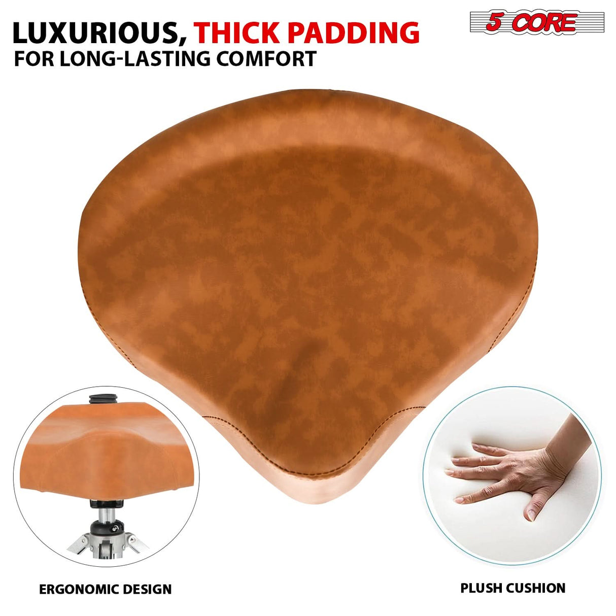 4 Inch thick padded cushion drummer seat