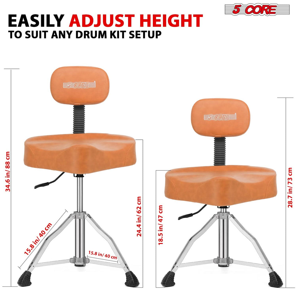 Height adjustable design Drum stool for drummers