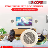 5 Core Premium 6 Inch Ceiling Speaker Outdoor Speaker Wired Waterproof Ceiling System in Wall/in Ceiling Mounted Indoor Outside Patio Backyard Surround Sound Home Exterior CL 663T